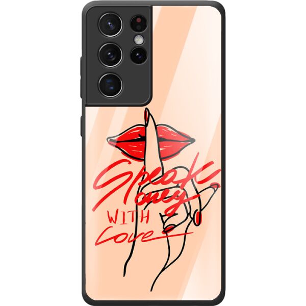 

Защитный чехол Glossy BoxFace Samsung G998 Galaxy S21 Ultra Speak Only Whith Love (41719-sk2209)