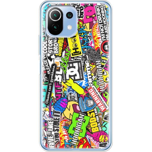 

Силиконовый чехол BoxFace Xiaomi Mi 11 Lite Multicolored Inscriptions (42128-up880)