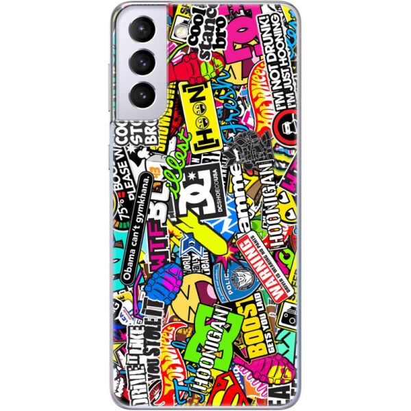 

Силиконовый чехол BoxFace Samsung G996 Galaxy S21 Plus Multicolored Inscriptions (41718-up880)