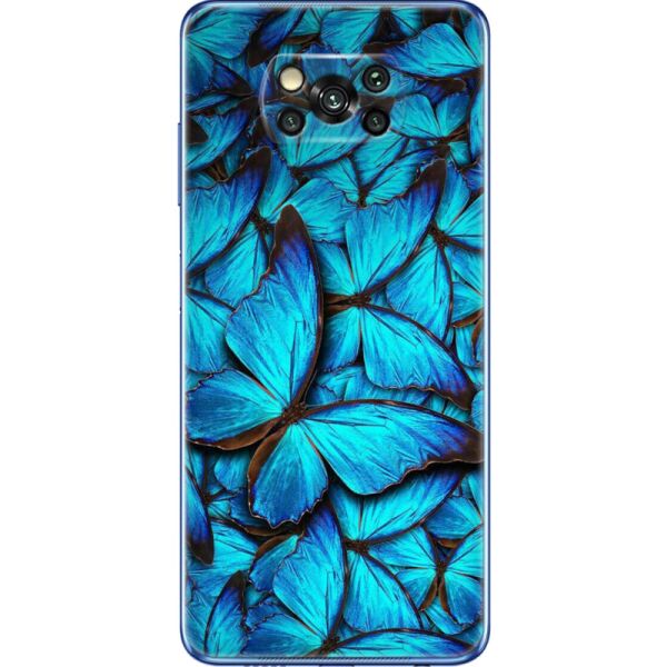

Силиконовый чехол BoxFace Xiaomi Poco X3 Pro лазурные бабочки (42093-up1550)
