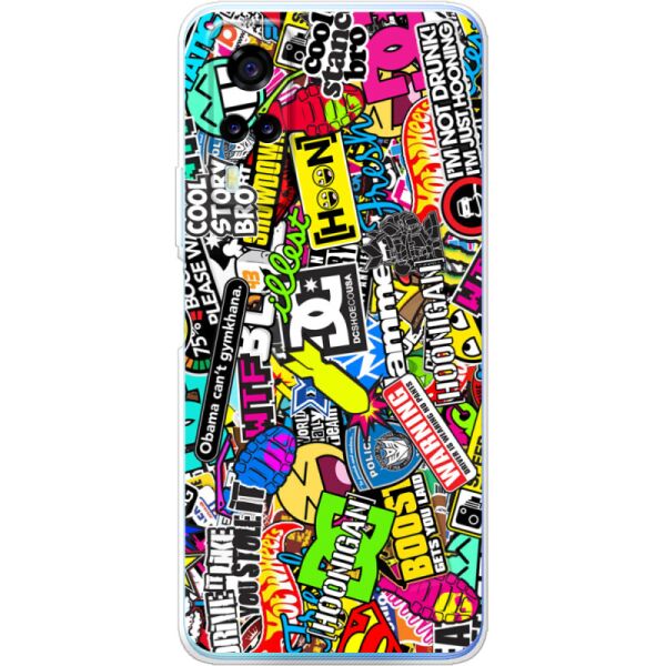 

Силиконовый чехол BoxFace Vivo Y31 Multicolored Inscriptions (43274-up880)