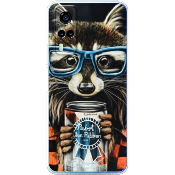 

Силиконовый чехол BoxFace Vivo Y31 Енот с банкой (43274-up1333)