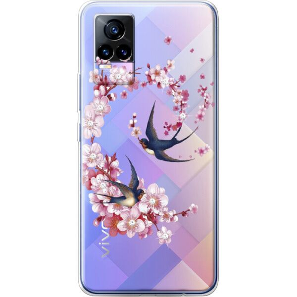 

Силиконовый чехол BoxFace Vivo V21E Swallows and Bloom (43147-rs4)