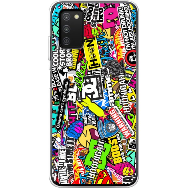 

Силиконовый чехол BoxFace Samsung Galaxy A03s Multicolored Inscriptions (43255-up880)