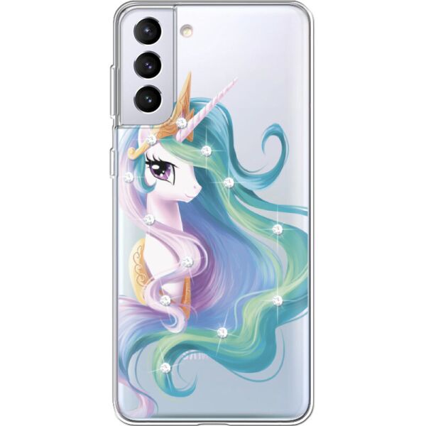 

Силиконовый чехол BoxFace Samsung G996 Galaxy S21 Plus Unicorn Queen (41718-rs3)
