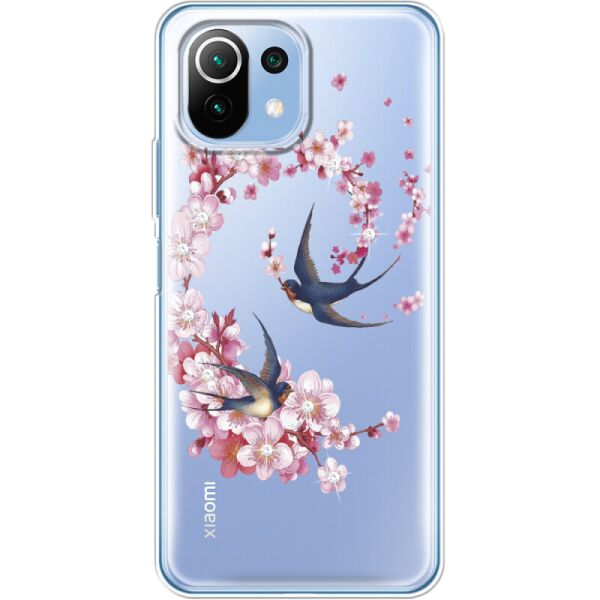 

Силиконовый чехол BoxFace Xiaomi Mi 11 Lite Swallows and Bloom (42128-rs4)