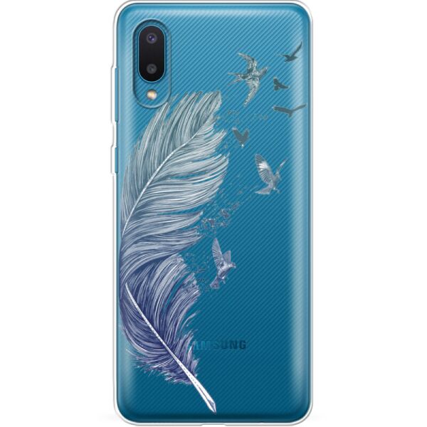 

Силиконовый чехол BoxFace Samsung A022 Galaxy A02 Feather (42004-cc38)