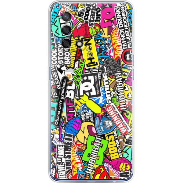 

Силиконовый чехол BoxFace OPPO A74 Multicolored Inscriptions (42792-up880)