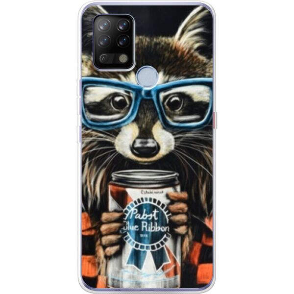

Силиконовый чехол BoxFace Tecno POVA Енот с банкой (43287-up1333)