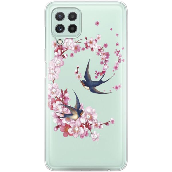 

Силиконовый чехол BoxFace Samsung M325F Galaxy M32 Swallows and Bloom (42962-rs4)