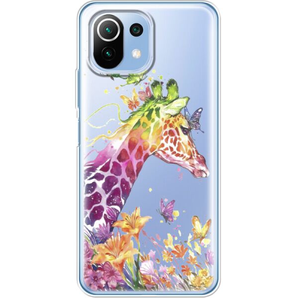 

Силиконовый чехол BoxFace Xiaomi Mi 11 Lite Colorful Giraffe (42128-cc14)
