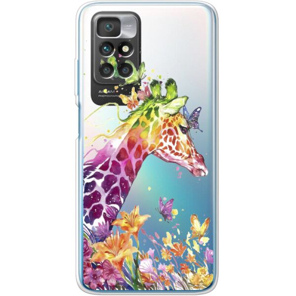

Силиконовый чехол BoxFace Xiaomi Redmi 10 Colorful Giraffe (43311-cc14)