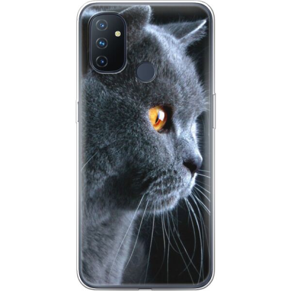 

Силиконовый чехол BoxFace OnePlus Nord N100 English cat (42753-up1346)