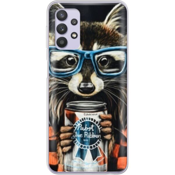 

Силиконовый чехол BoxFace Samsung A525 Galaxy A52 Енот с банкой (42075-up1333)