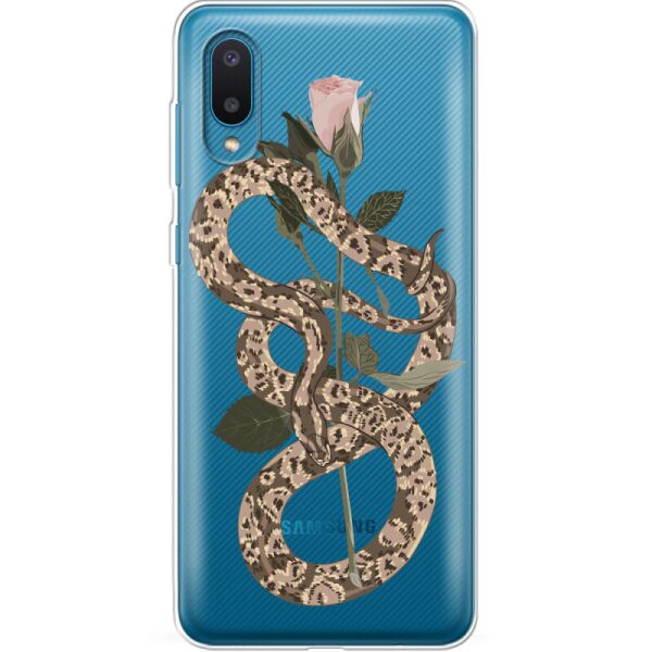 

Силиконовый чехол BoxFace Samsung A022 Galaxy A02 Glamor Snake (42004-cc67)