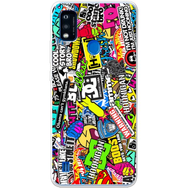 

Силиконовый чехол BoxFace ZTE A51 Multicolored Inscriptions (43298-up880)
