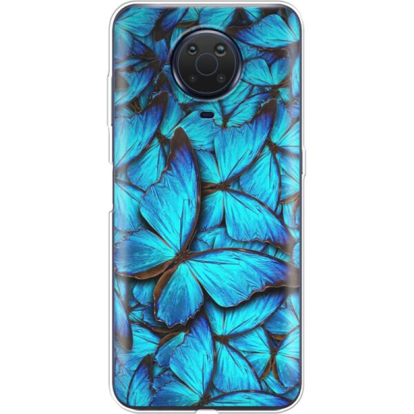 

Силиконовый чехол BoxFace Nokia G10 лазурные бабочки (42373-up1550)