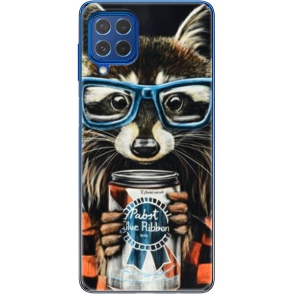 

Силиконовый чехол BoxFace Samsung M625F Galaxy M62 Енот с банкой (42080-up1333)