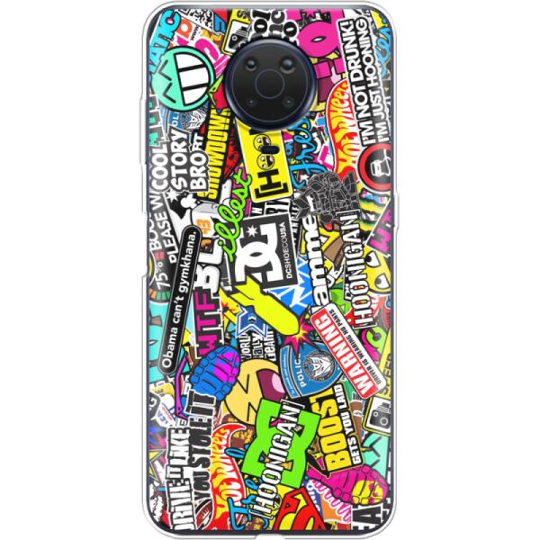

Силиконовый чехол BoxFace Nokia G10 Multicolored Inscriptions (42373-up880)