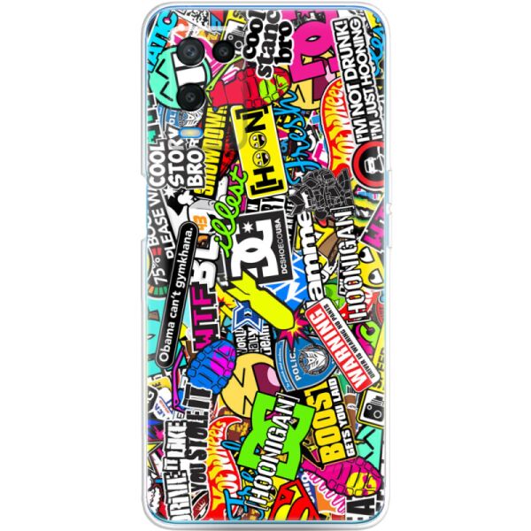 

Силиконовый чехол BoxFace OPPO A54 Multicolored Inscriptions (42795-up880)