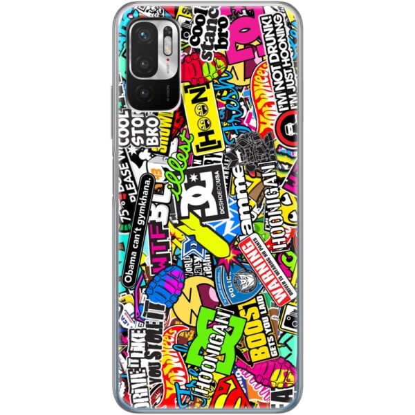 

Силиконовый чехол BoxFace Xiaomi Note 10 5G Multicolored Inscriptions (42639-up880)