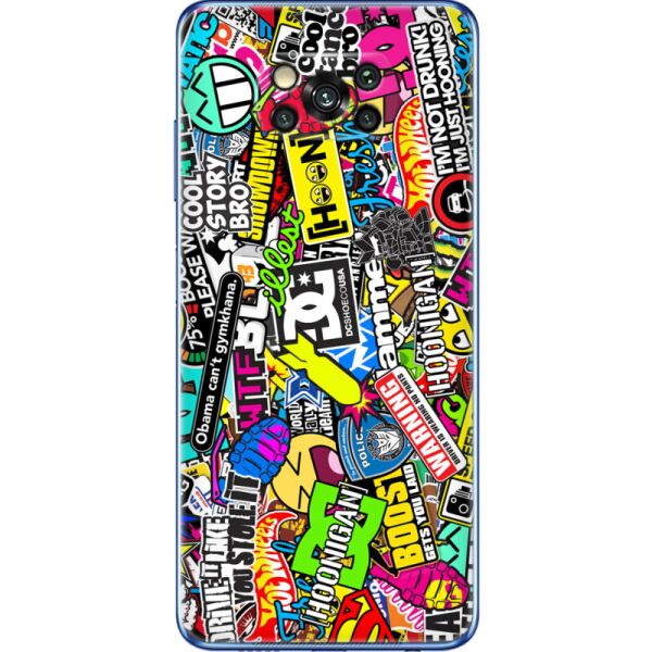 

Силиконовый чехол BoxFace Xiaomi Poco X3 Pro Multicolored Inscriptions (42093-up880)