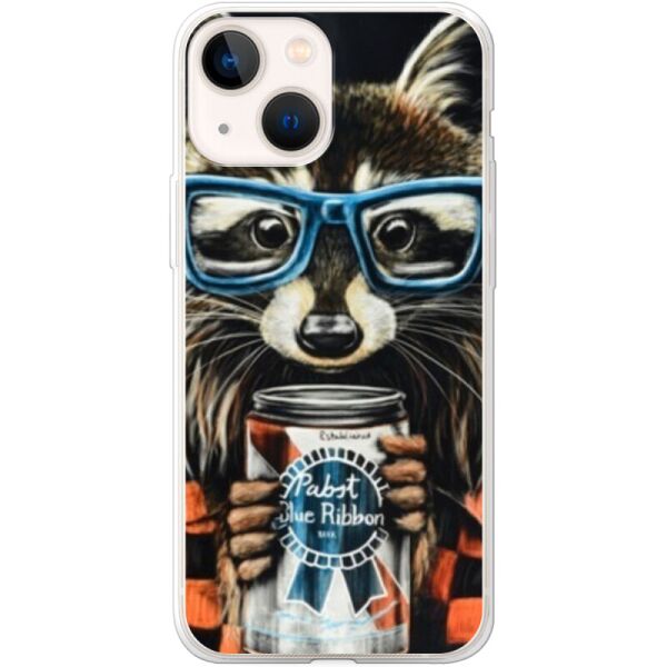 

Силиконовый чехол BoxFace Apple iPhone 13 Енот с банкой (43370-up1333)