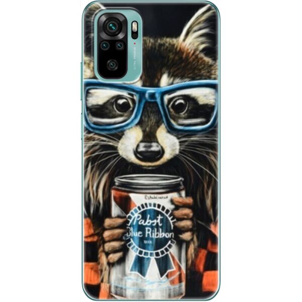 

Силиконовый чехол BoxFace Xiaomi Redmi Note 10/ Note 10S Енот с банкой (42029-up1333)