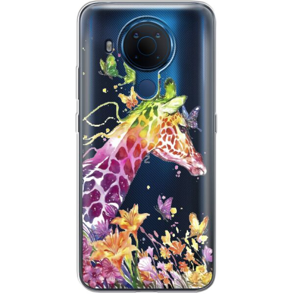 

Силиконовый чехол BoxFace Nokia 5.4 Colorful Giraffe (41996-cc14)
