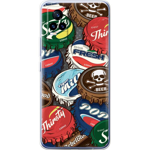 

Силиконовый чехол BoxFace Vivo V21E Drink Lids (43147-up2261)