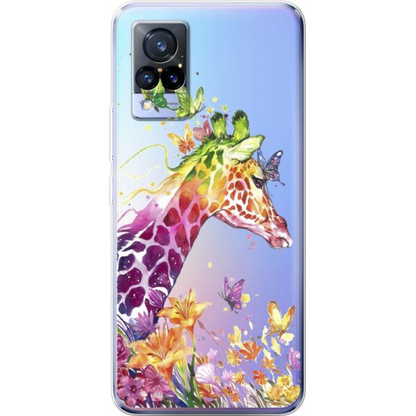 

Силиконовый чехол BoxFace Vivo V21 Colorful Giraffe (43146-cc14)