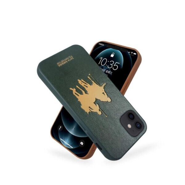 

Зеленый чехол Santa Barbara Polo Umbra "Жокей" для iPhone 11 Pro из кожи