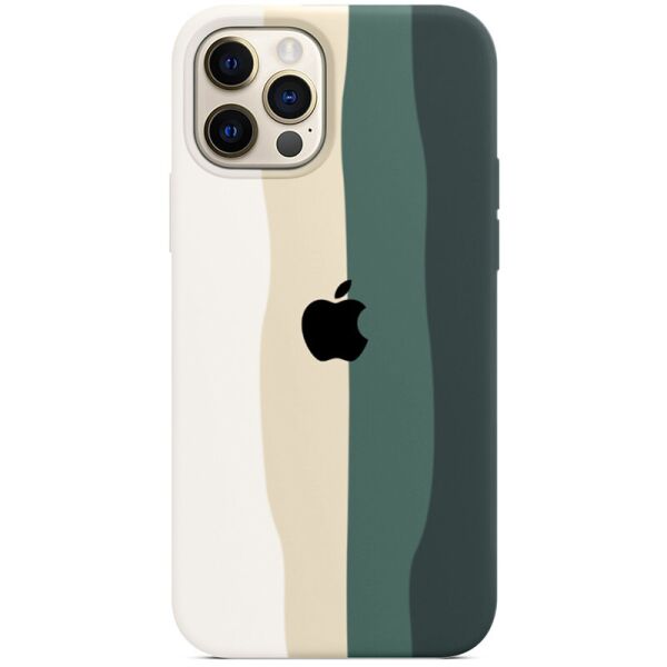 

Чехол Silicone case Full Rainbow для iPhone 12 (Белый / Зеленый) (100083388)