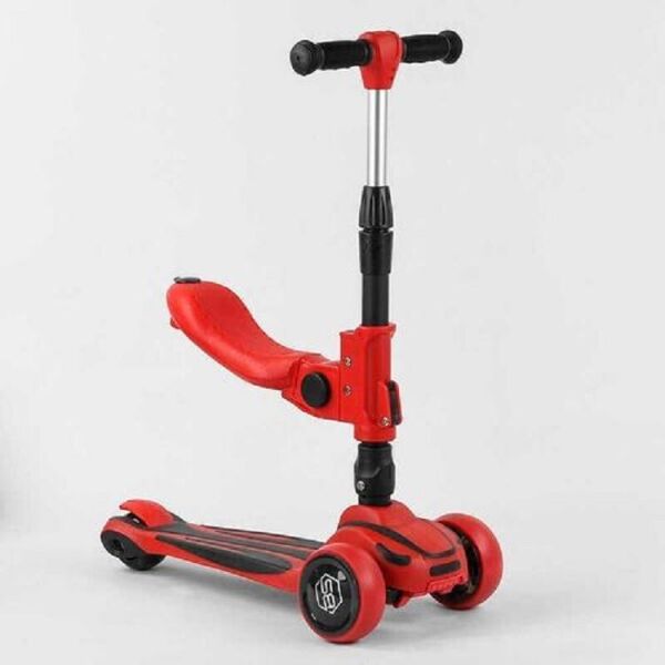 

Самокат трехколесный с сидением MAXI Best Scooter ST-18003 Red