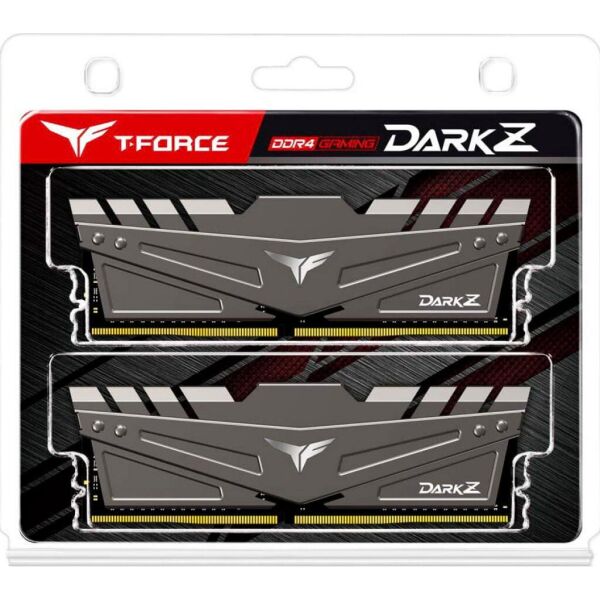 

Модуль памяти для компьютера DDR4 16GB (2x8GB) 3600 MHz T-Force Dark Z Gray Team (TDZGD416G3600HC18JDC01)