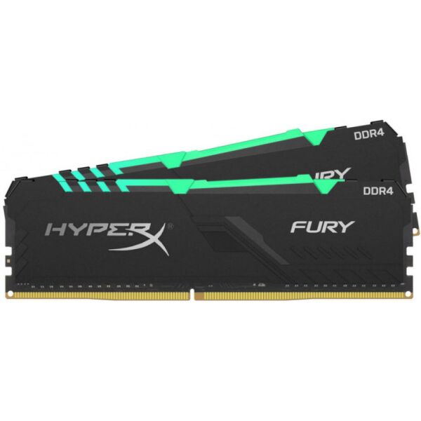 

Модуль памяти для компьютера DDR4 16GB (2x8GB) 2666 MHz HyperX Fury Black RGB HyperX (Kingston Fury) (HX426C16FB3AK2/16)
