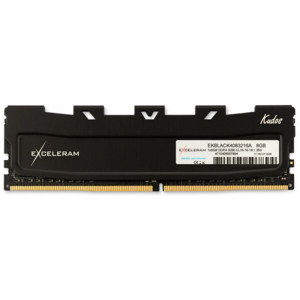 

Модуль памяти для компьютера DDR4 8GB 3200 MHz Kudos Black eXceleram (EKBLACK4083216A)