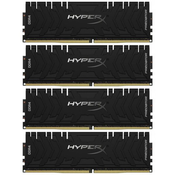 

Модуль памяти для компьютера DDR4 128GB (4x32GB) 3200 MHz HyperX Predator Black HyperX (Kingston Fury) (HX432C16PB3K4/128)