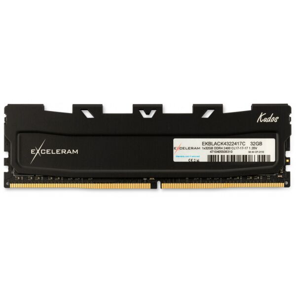 

Модуль памяти для компьютера DDR4 32GB 2400 MHz Black Kudos eXceleram (EKBLACK4322417C)