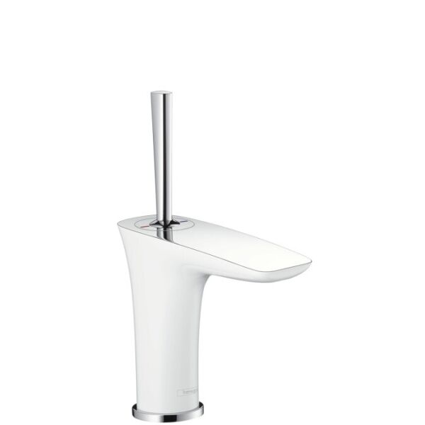 

Смеситель для маленькой раковины Hansgrohe PuraVida Белый/хром 15075400