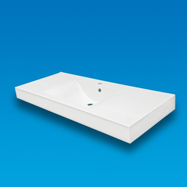

Умывальник врезной из литого мрамора Fancy Marble Nadja 1200 Белый глянцевый