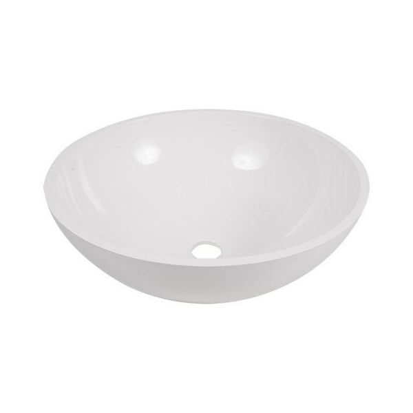 

Умывальник накладной из литого мрамора Fancy Marble Mona 420 Белый глянцевый