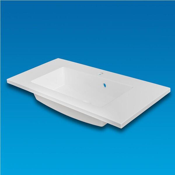 

Умывальник врезной из литого мрамора Fancy Marble Josefina Slim 800 Белый глянцевый