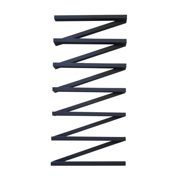 

Полотенцесушитель водяной лесенка Genesis Aqua ZigZag 80x53 см Черный