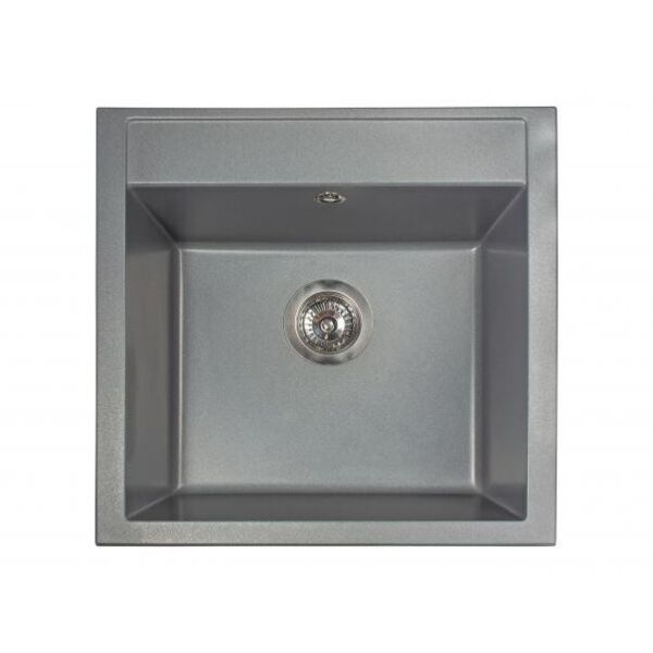 

Кухонная мойка из гранита квадратная Miraggio Bodrum 510 Gray