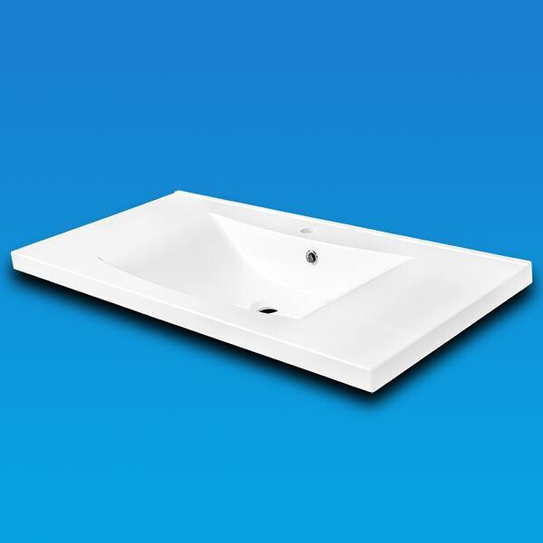 

Умывальник врезной из литого мрамора Fancy Marble Lucia 1000 Белый глянцевый