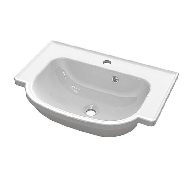 

Умывальник врезной из литого мрамора Fancy Marble Alva 600 Белый глянцевый