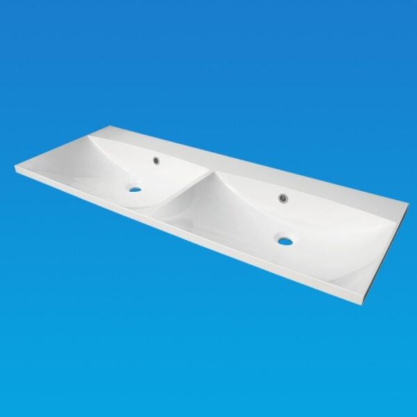 

Умывальник врезной из литого мрамора Fancy Marble Amelia 1200D Белый глянцевый