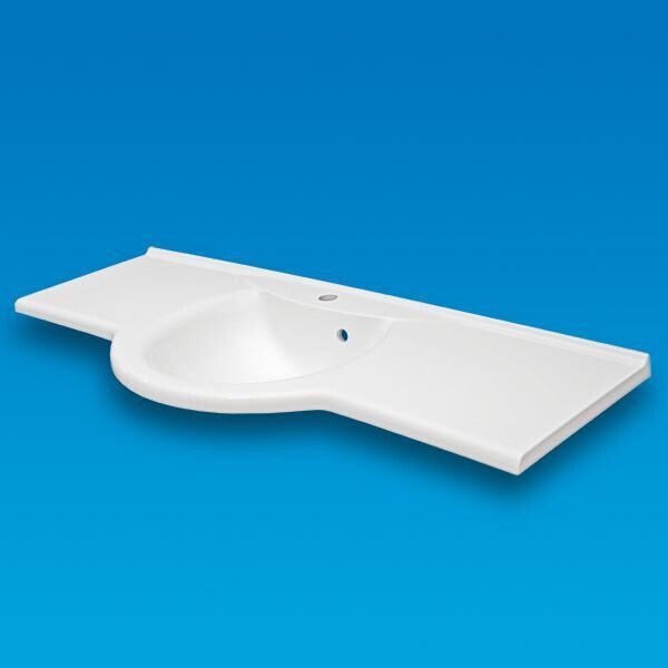 

Умывальник врезной из литого мрамора Fancy Marble Anna 1200 Белый глянцевый