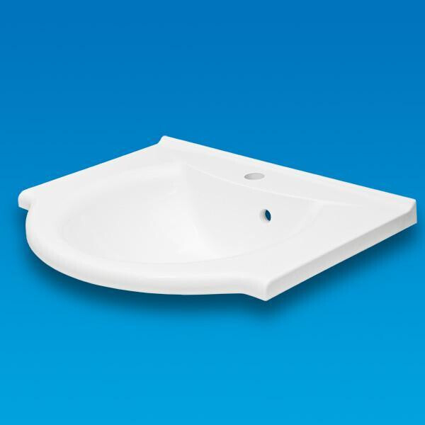 

Умывальник врезной из литого мрамора Fancy Marble Anna 600 Белый глянцевый